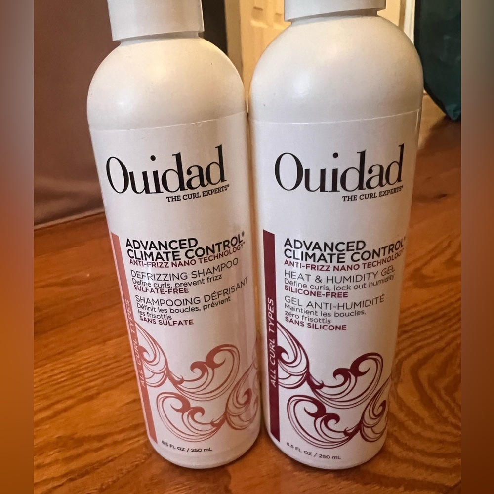 Ouidad (The Curl Expert) Advanced Climate Control gel & shampoo products